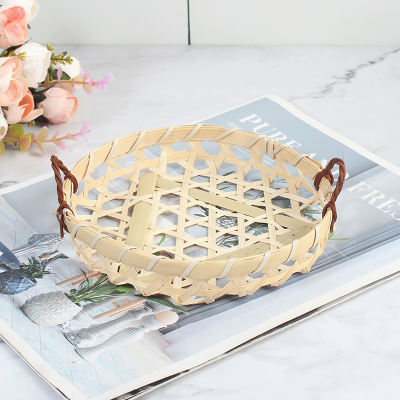 How do you clean a bamboo fruit basket?
