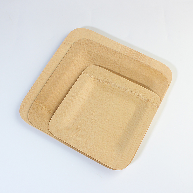 Rectangle Bamboo Trays 177.8&times;177.8&times;12mm