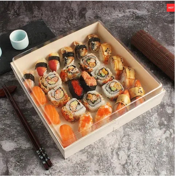 Disposable Wooden Folding Food Box